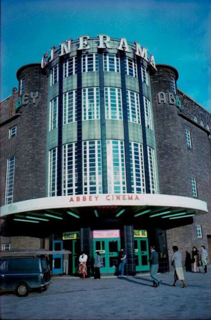 The Abbey's iconic entrance tower in 1979