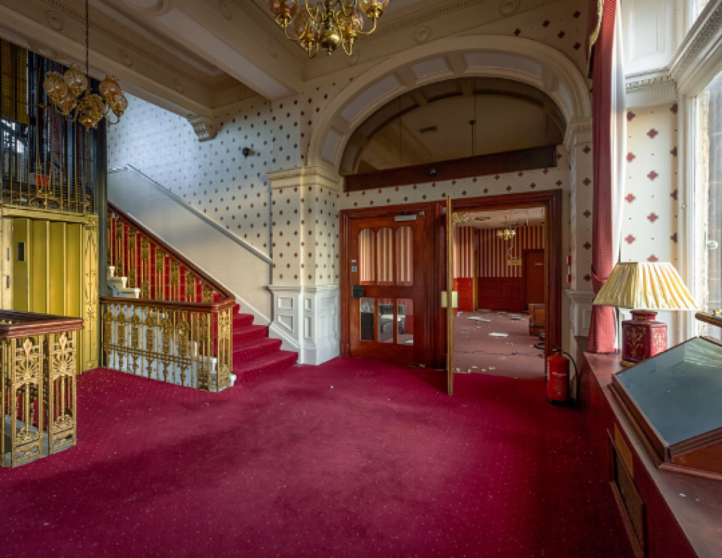 An abandoned staircase in 2018 (Credit: Behind Closed Doors)