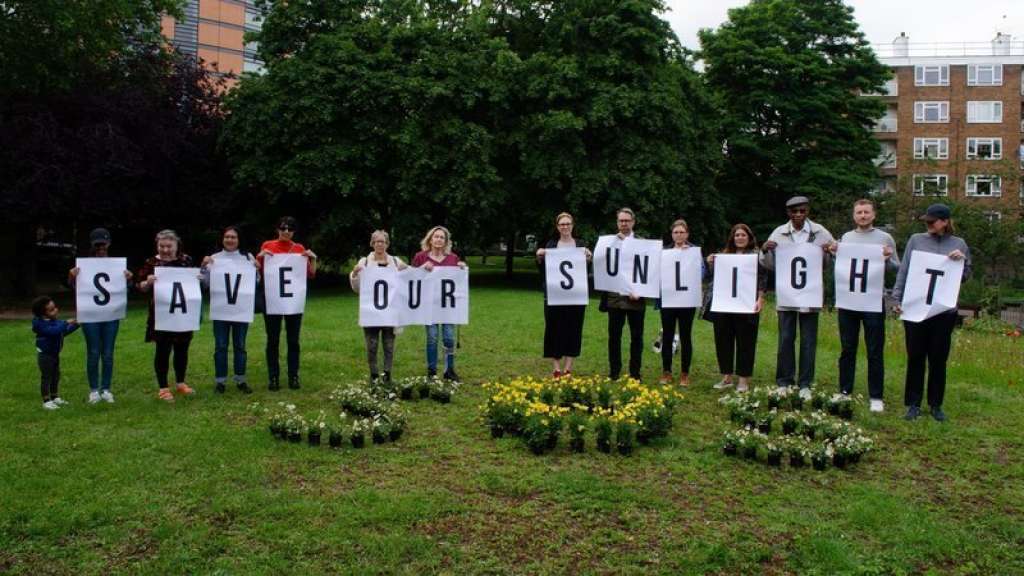 Local campaigners pictured here in Old Paradise Gardens (Lambeth Village)