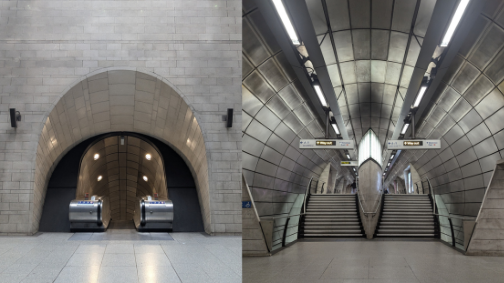 'Like an opera in three acts': logically planned spaces at Southwark Tube station.