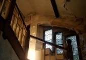 An original crow stepped stairwell