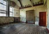 A surviving classroom still complete with original features